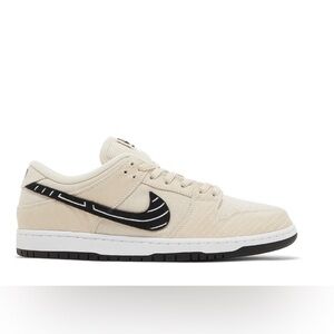Nike SB Dunk Low x Albino & Preto Jiu-Jitsu Cream and Black Sneakers Size US 9